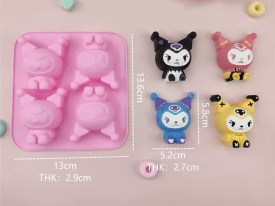 Molde silicona KUROMI x 4 